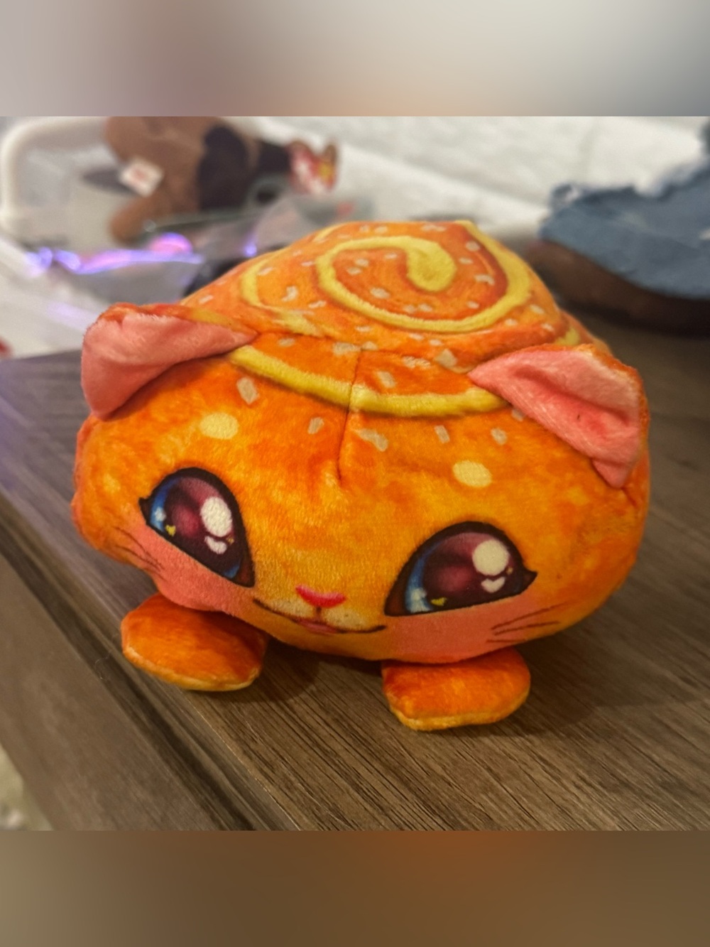 Cookeez Makery Baked Treatz Cinnamon Roll Scented Orange Cat 9" Plush Toy